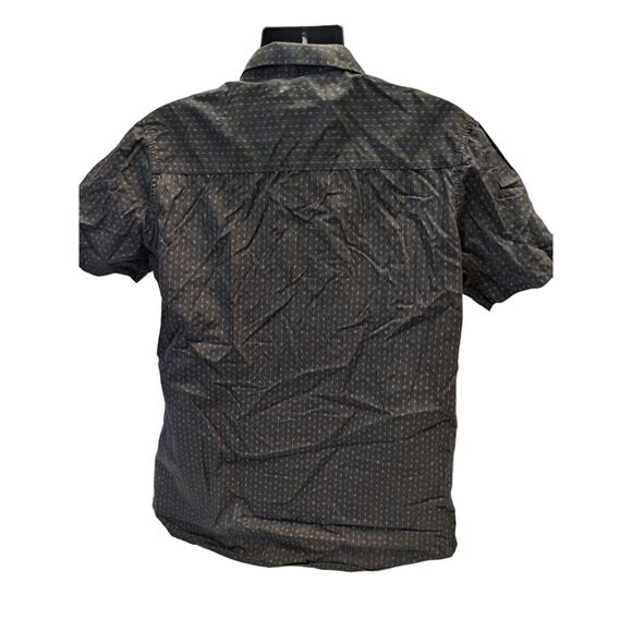 Franky Max Shirt Mens XL Short Sleeve Button Casual Collared Geometric Pattern - Picture 5 of 13